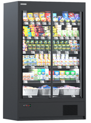 Холодильна гірка Modern Expo Cooles SlimDeck з розсувними дверима L937 W660