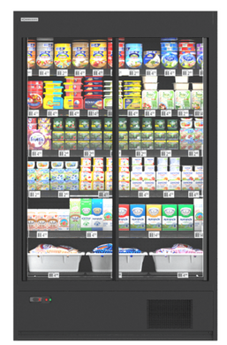 Холодильна гірка Modern Expo Cooles SlimDeck з розсувними дверима L1250 W660