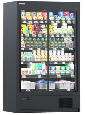 Холодильная горка Modern Expo Cooles SlimDeck с розсувными дверями L1875 W660