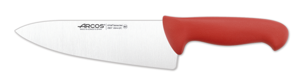 Нож поварской Arcos 200 мм красный